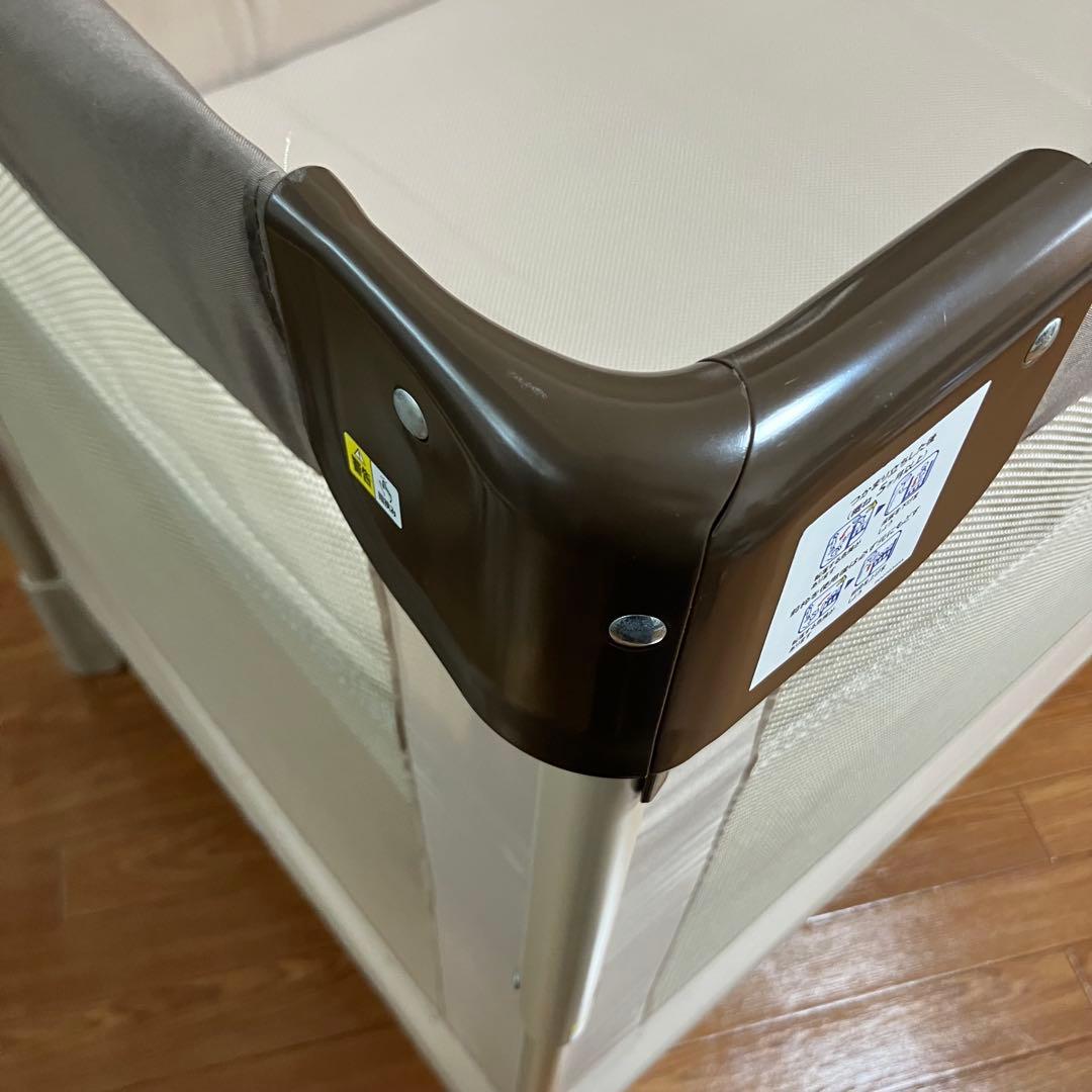 Aprica ココネルエアー　ベビーベッド ブラウン　折り畳み可