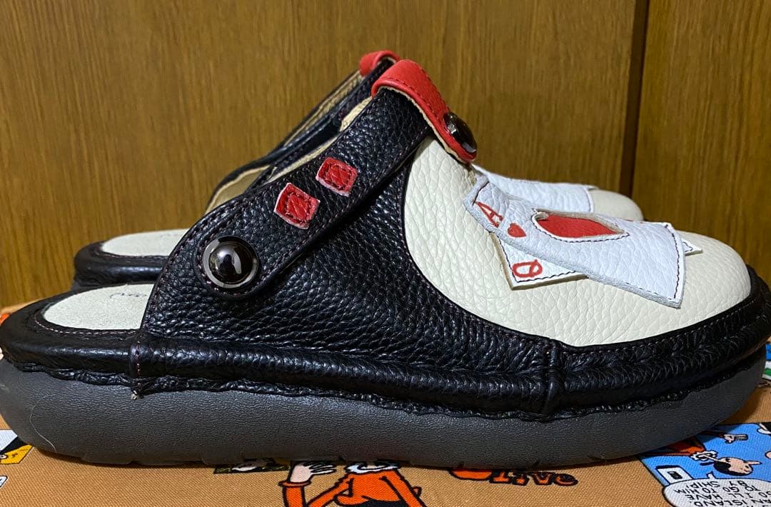 未使用estacion エスタシオン トランプ モチーフ 2wayサボサンダル