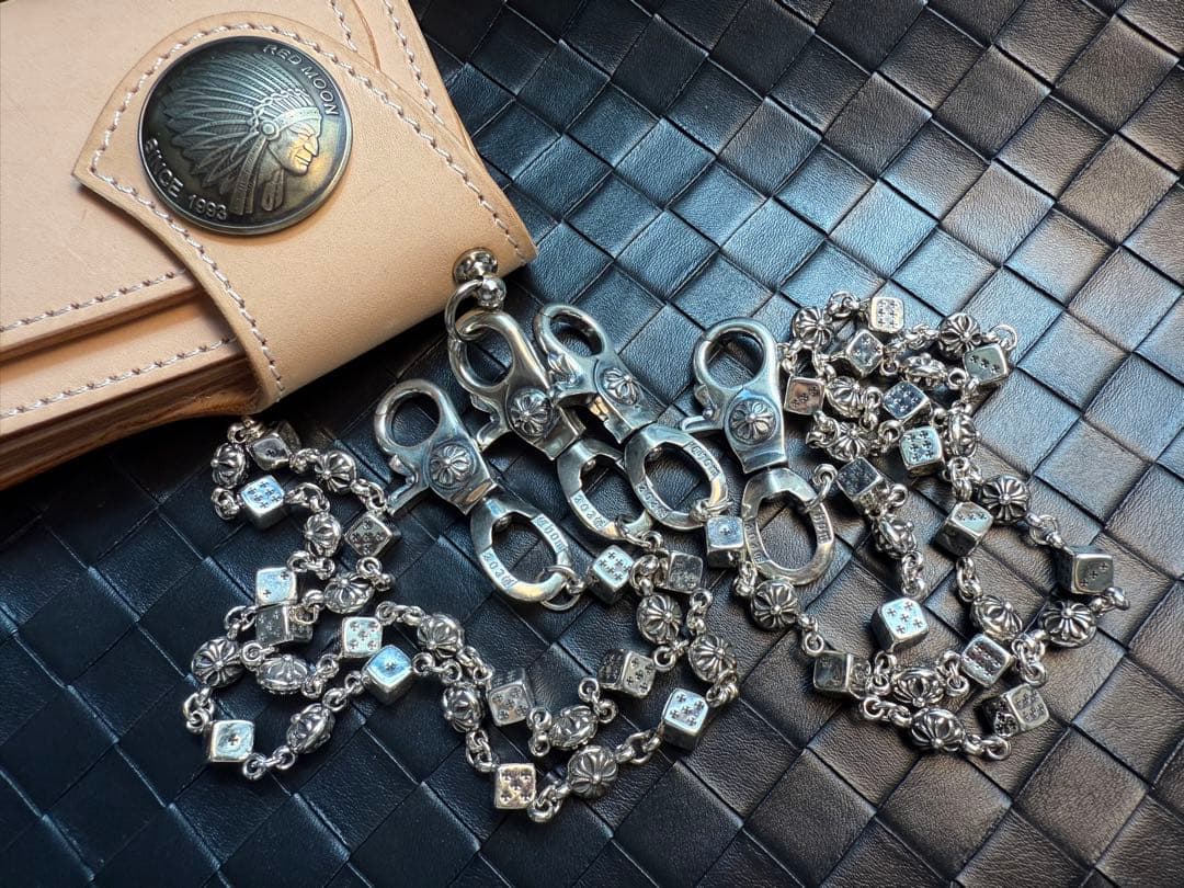 【Dice × Flower ウォレットチェーン】 重厚で存在感QBSZSZ04