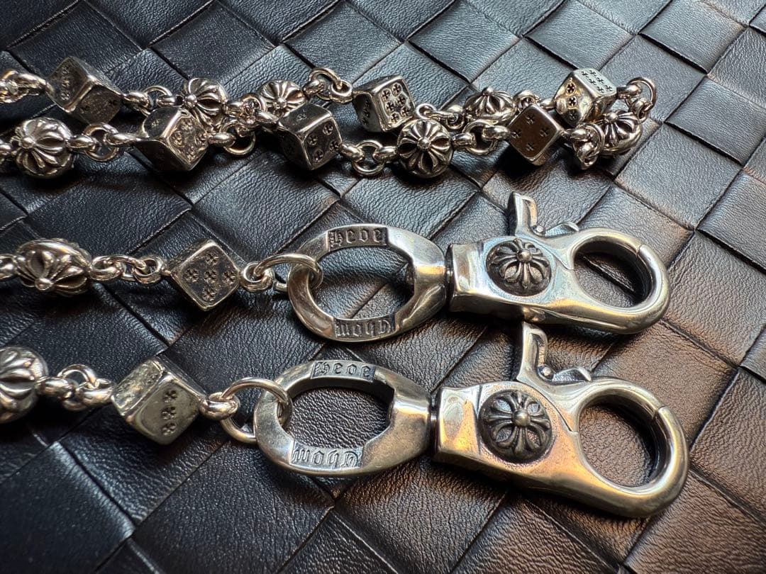 【Dice × Flower ウォレットチェーン】 重厚で存在感QBSZSZ04