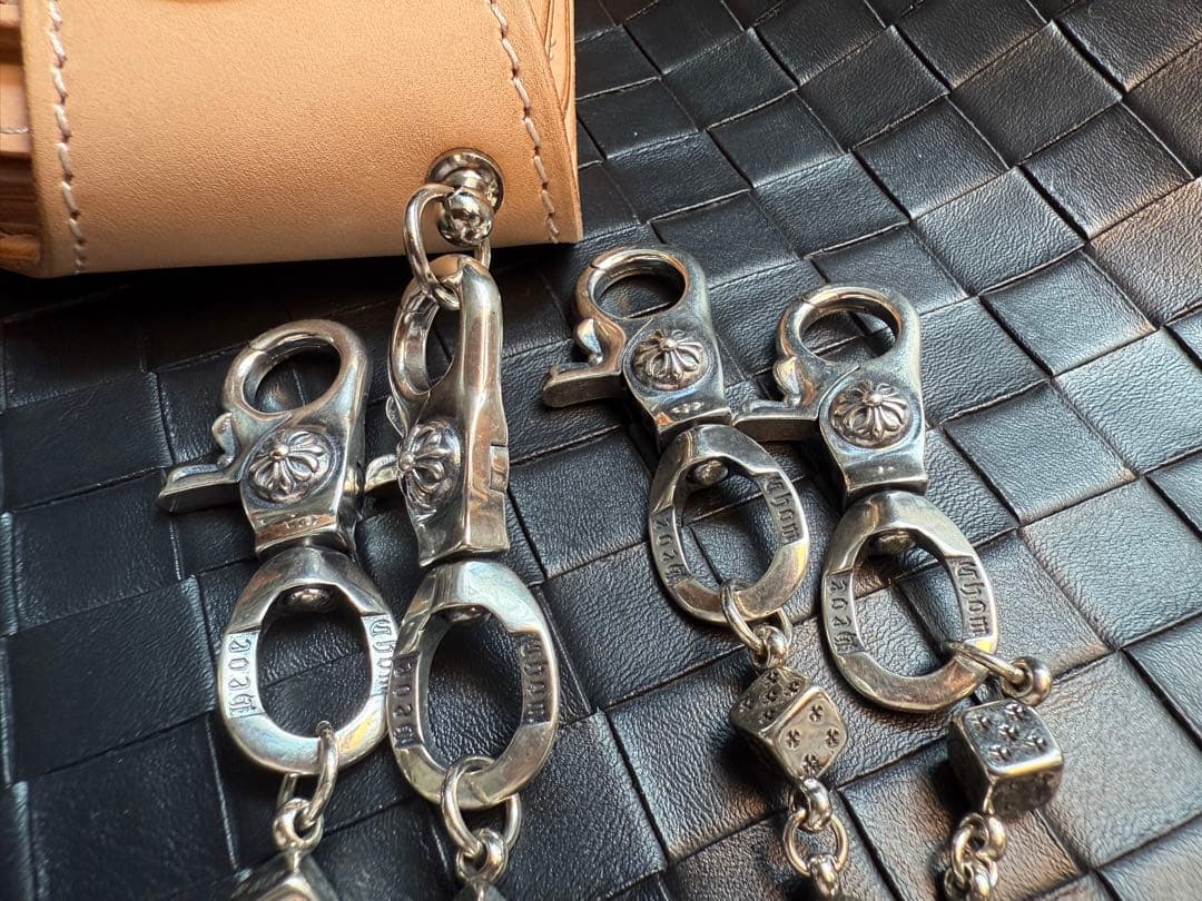 【Dice × Flower ウォレットチェーン】 重厚で存在感QBSZSZ04