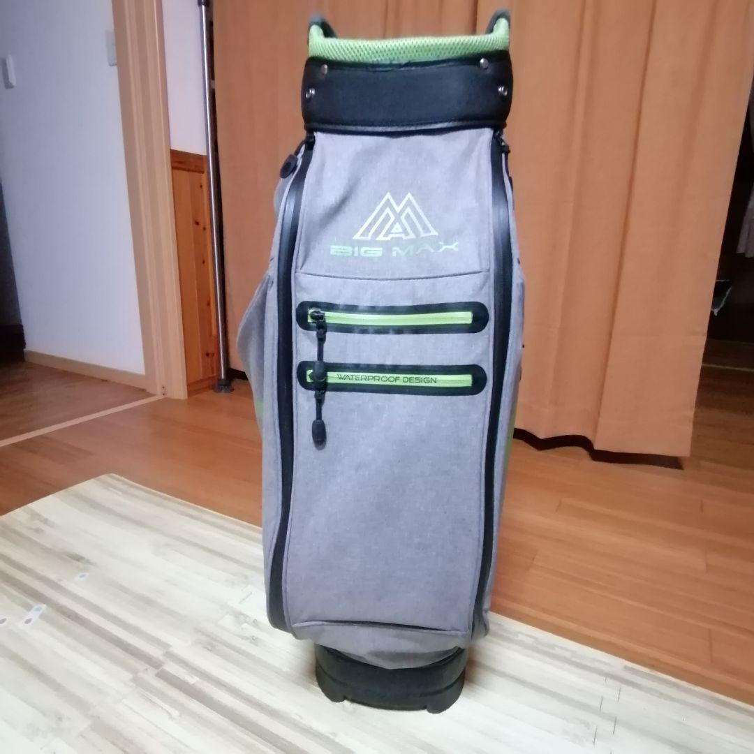 【mocost2000】 BIG MAX キャディバッグ グレー/グリーン
