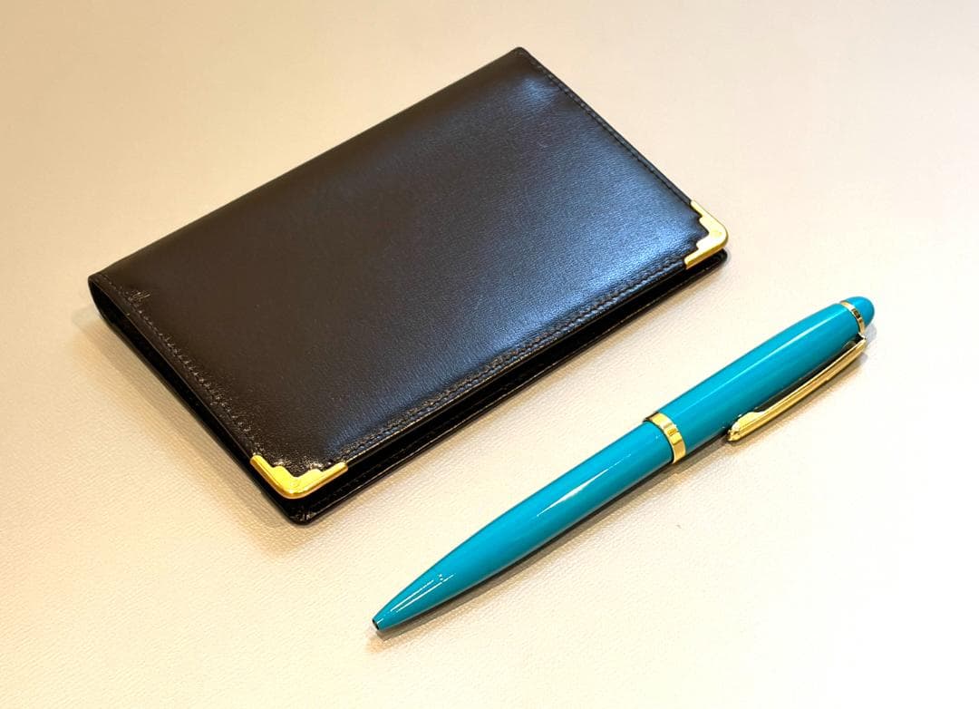 Nazareno Gabrielliナザレノ・ガブリエリ新品・未使用　黒革の手帳