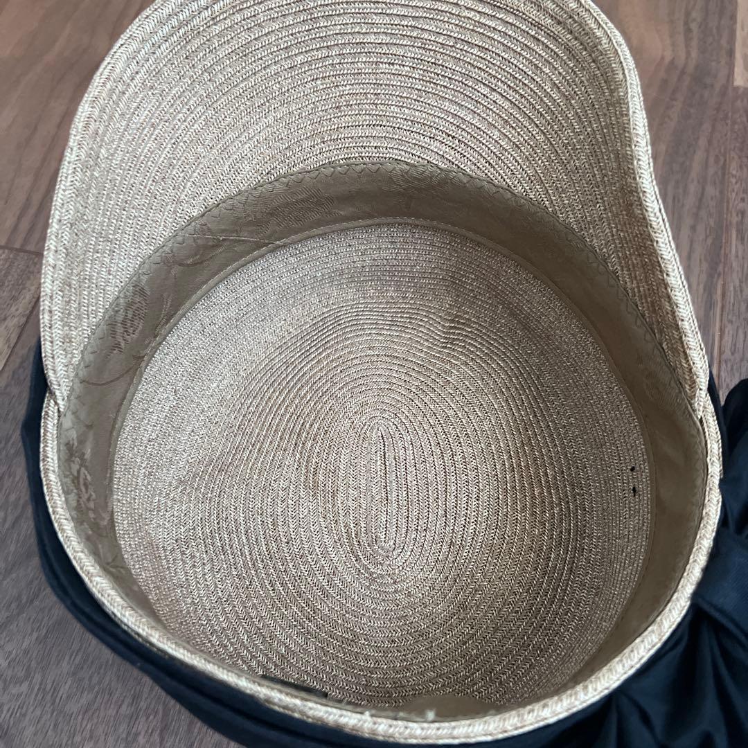 ca4la リボン付き麦わら帽子