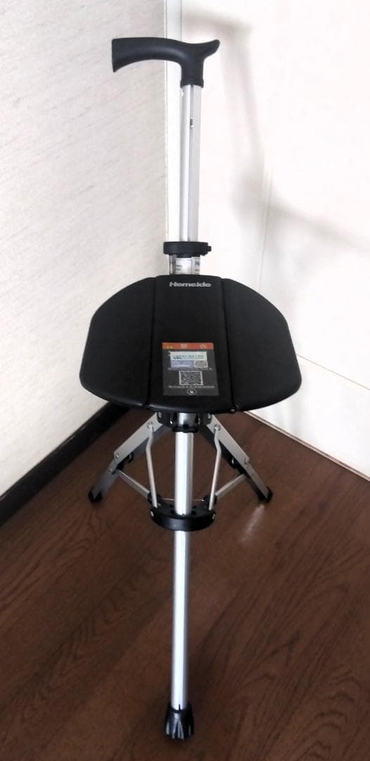 Hemeide ステッキチェア 椅子付き杖 軽量 座れる杖 折りたたみ式