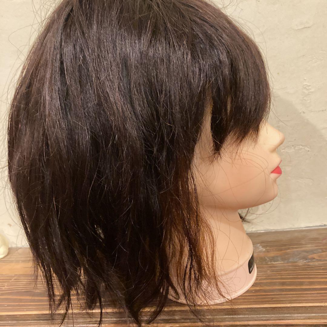 レミー人毛100% ミディアムゆるウェーブ　インナーカラー❣️