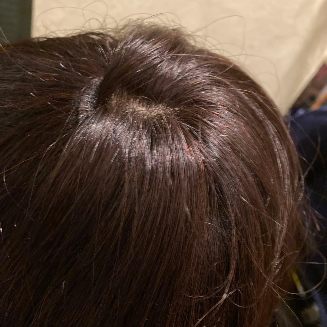 レミー人毛100% ミディアムゆるウェーブ　インナーカラー❣️