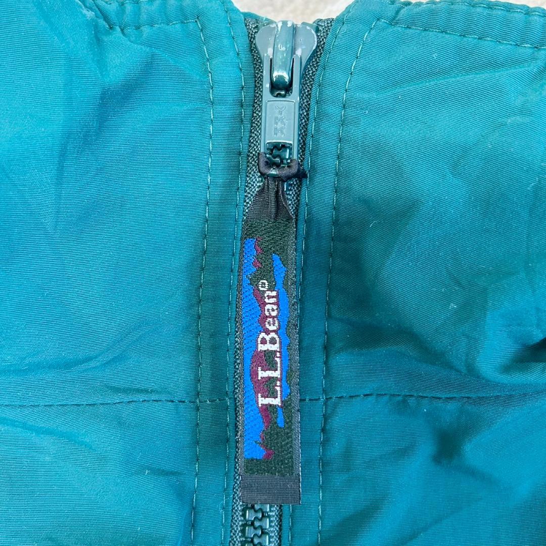 HS14《90s》エルエルビーン　ナイロンジャケット　内フリース　ワンポイント