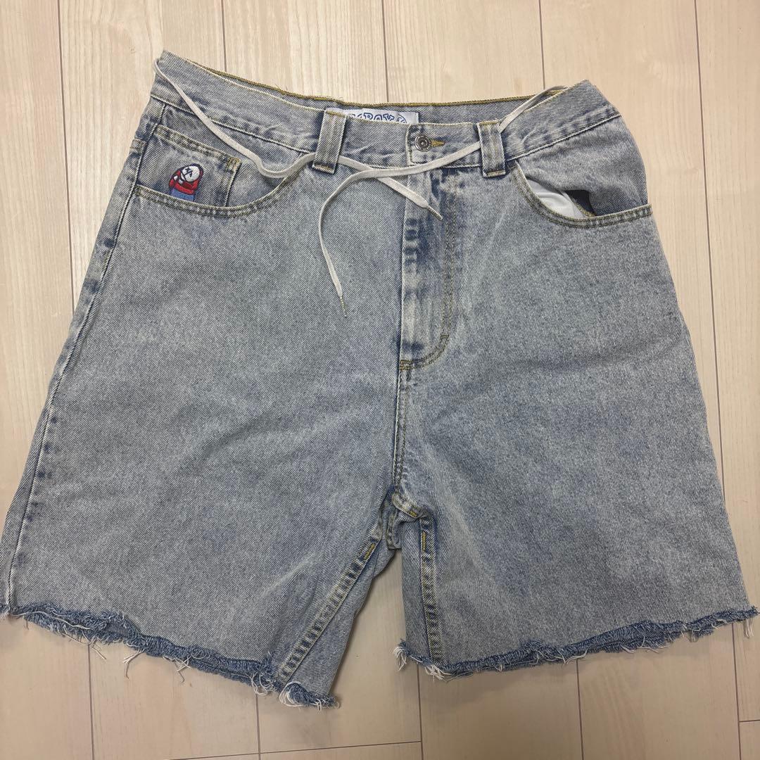 BIG BOY デニム ハーフパンツ ライトブルー Polar Skate Co