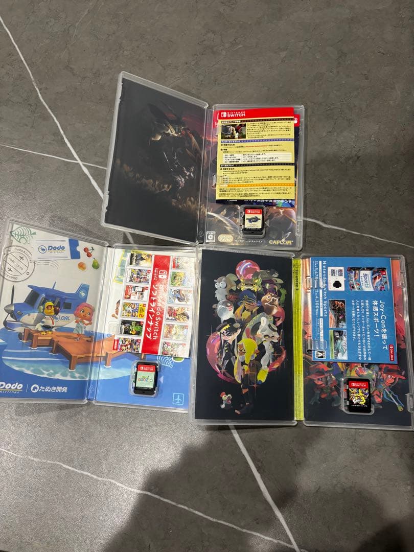 ミニチョコ様switch どうぶつの森　スプラトゥーン3 モンスターハンター3