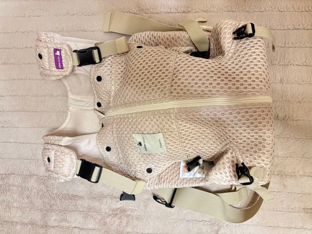 bebe swan 抱っこ紐 ベージュ メッシュ