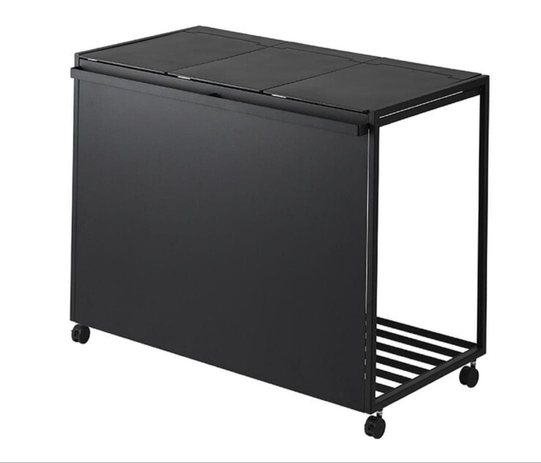 【新品未使用】蓋付き目隠し分別ダストワゴン タワー 45L 3分別