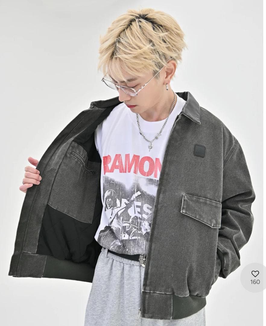 【SALE】L2139レザーカラーデトロイトジャケットS（red）地底人