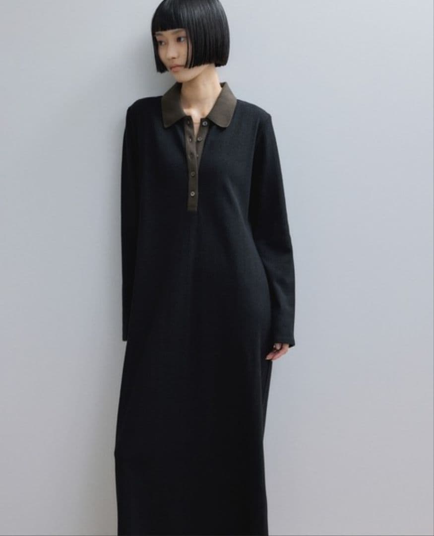 美品 アダムエロペ ポロシャツワンピース