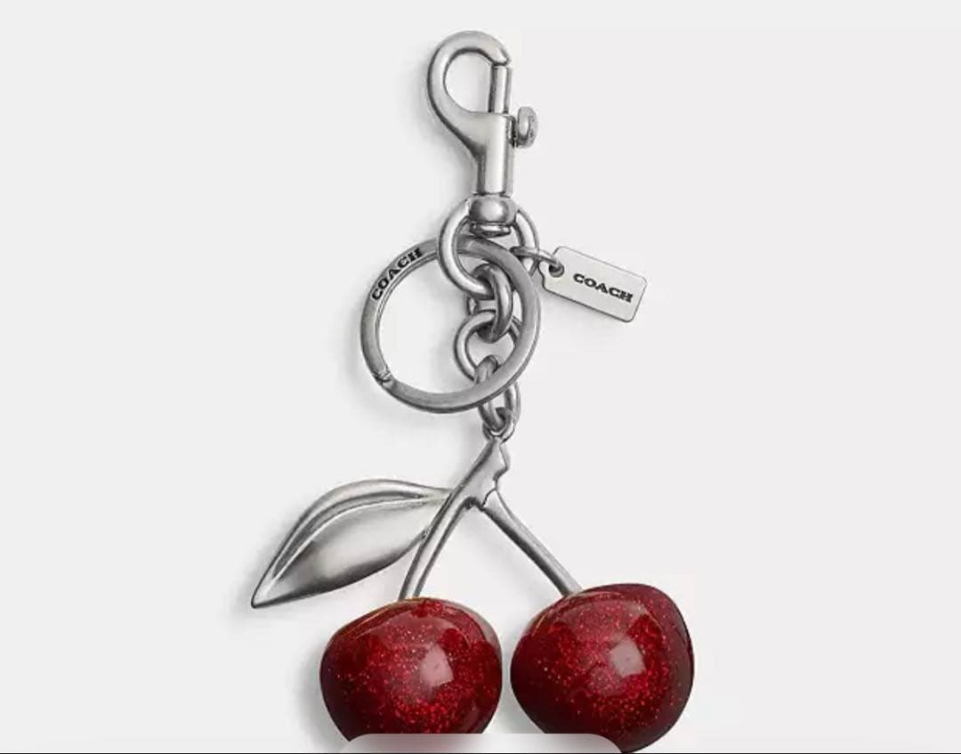 【新品未使用】コーチ coach バッグチャーム チェリー　さくらんぼ