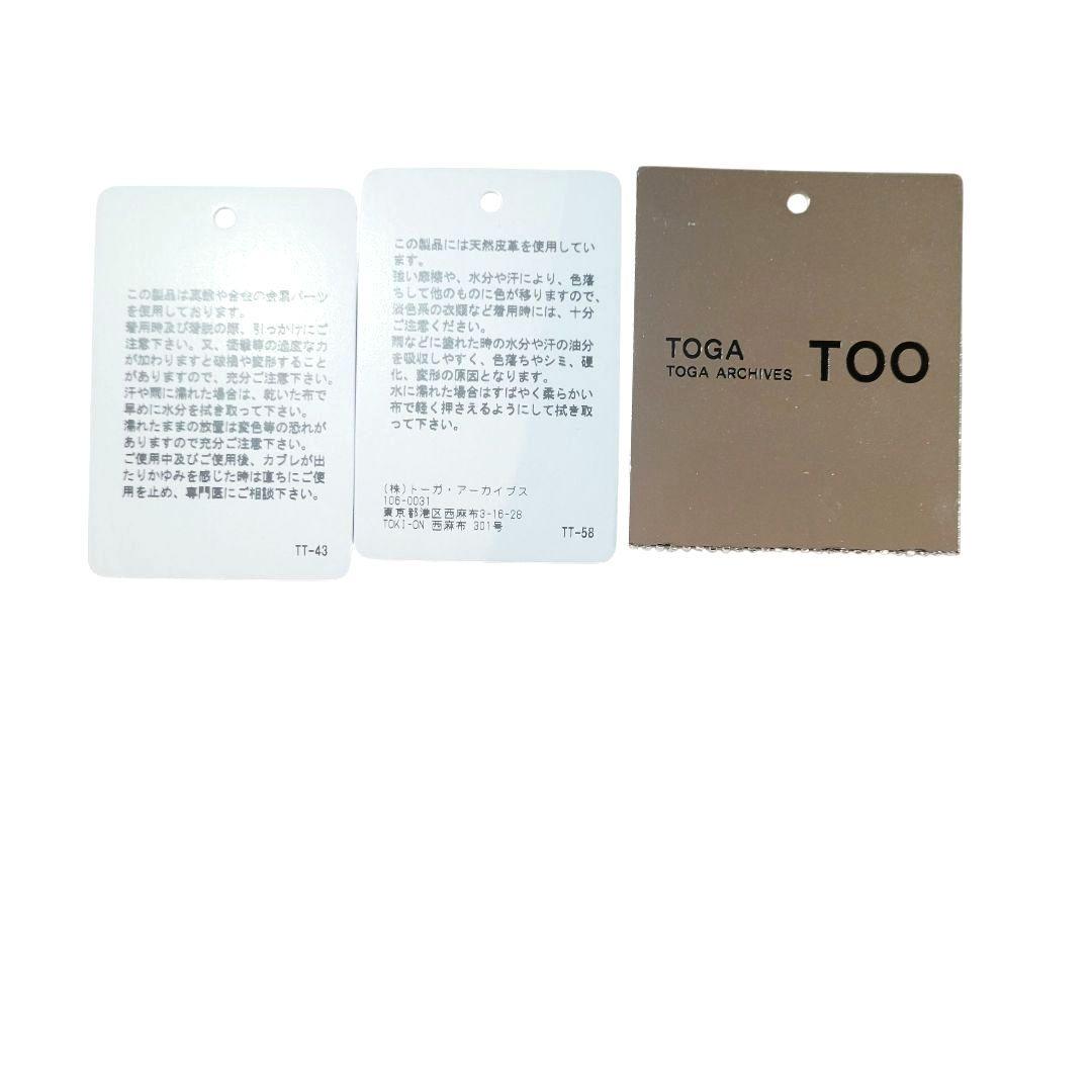 ♡TOGA TOO♡ 25AW レザー バングル ブラック