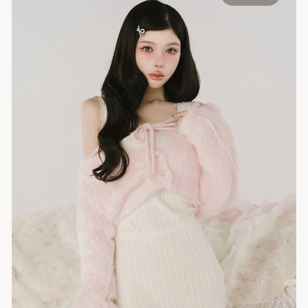 ダーリッチ ケーブルニットソーセットワンピース darich