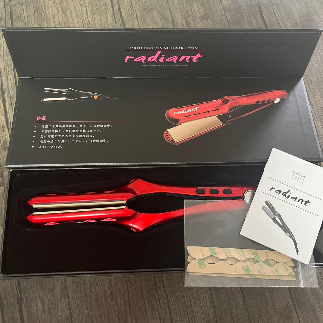 radiant ラディアント ストレートヘアアイロン レッド