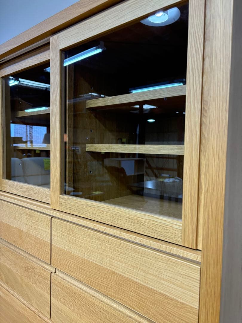 高野木工　CANO カノ　ホワイトオーク　IDC キャビネット　食器棚