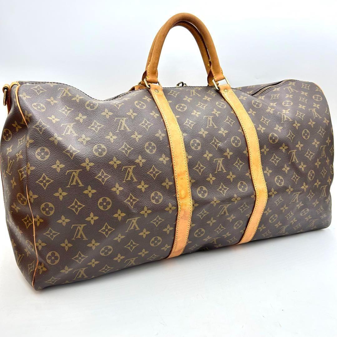 【鑑定済】 ルイヴィトン バンドリエール60 モノグラム ボストンバック