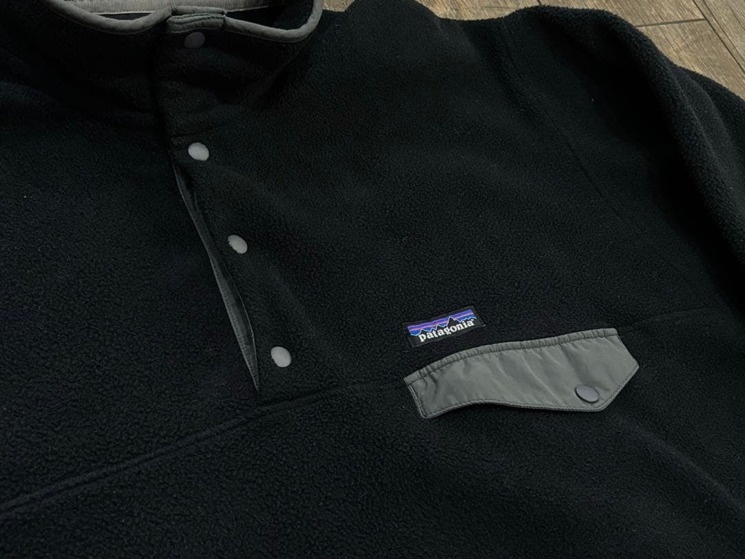 patagonia パタゴニア シンチラ スナップT 黒　フリース　　野村周平