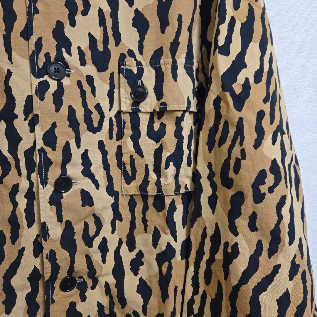 今だけ価格21FW美品WACKOMARIAレオパードアーミーシャツ刺繍Lサイズ