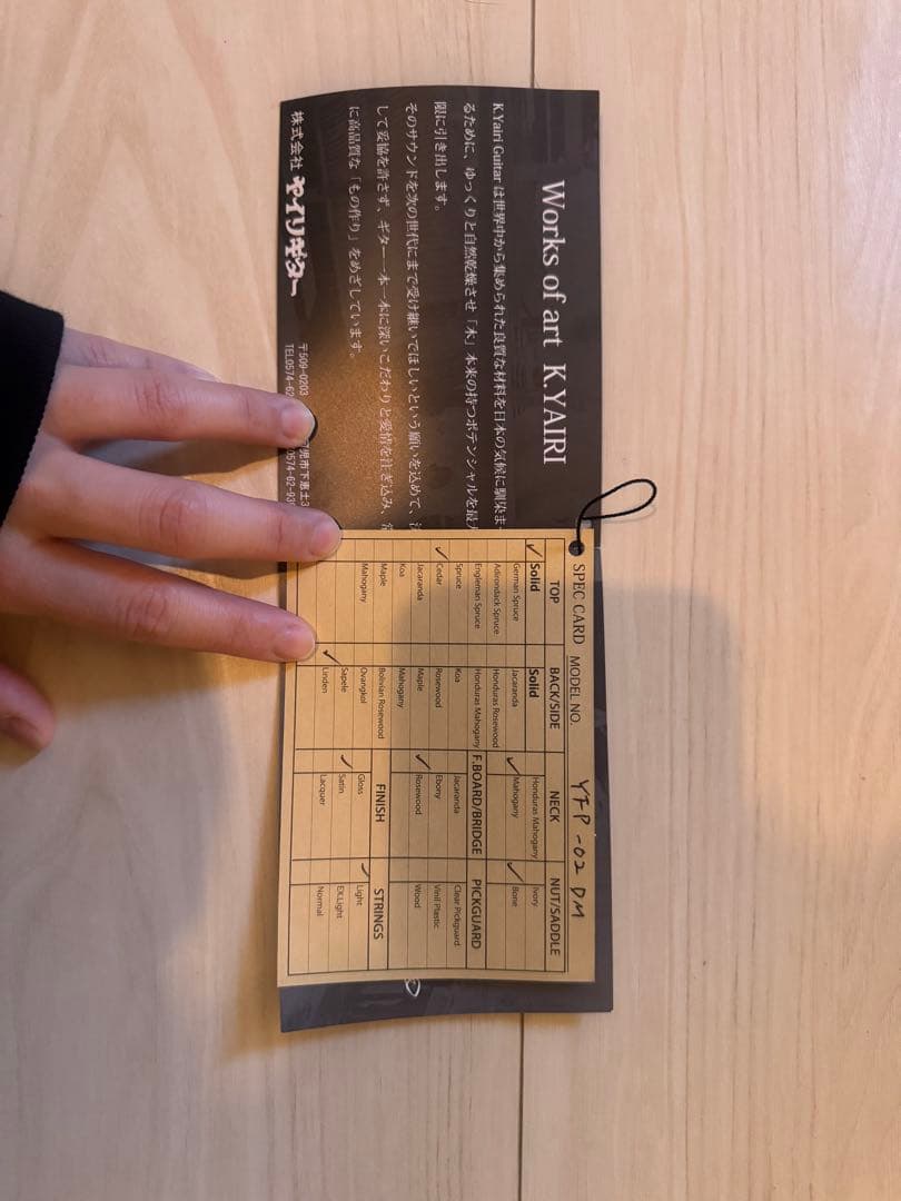 K.Yairi YFP-02 DM アコースティックギター 純正ケース付