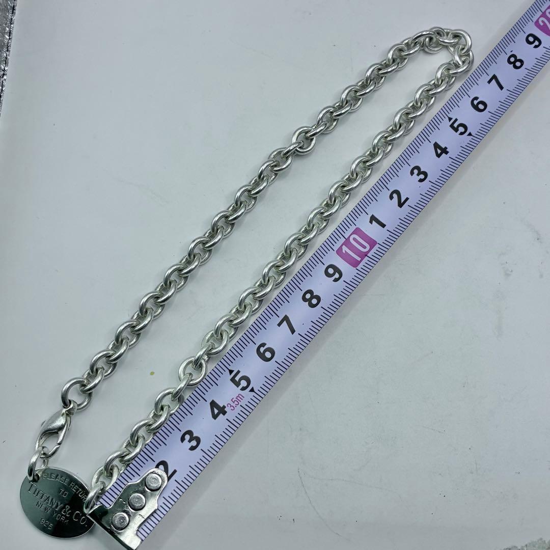 【袋付き】ティファニー　リターントゥ　オーバルタグ　チョーカー　ネックレス
