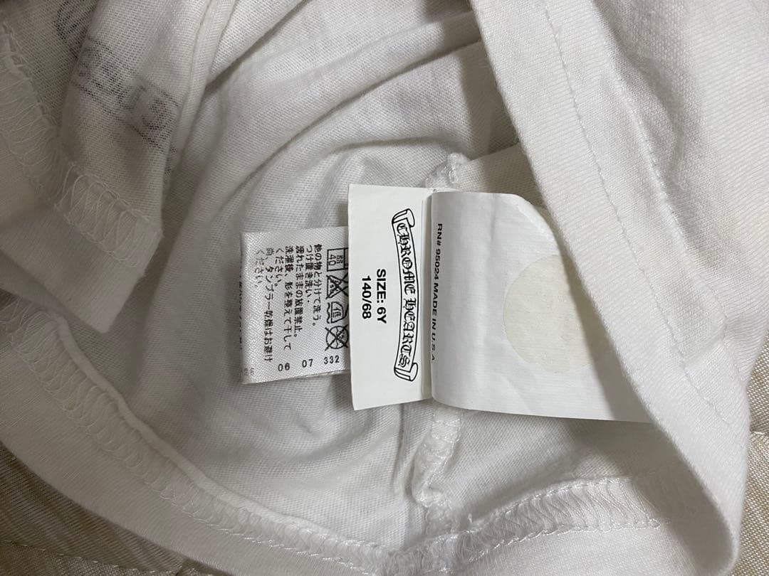 CHROME HEARTS kids ホワイト Tシャツ