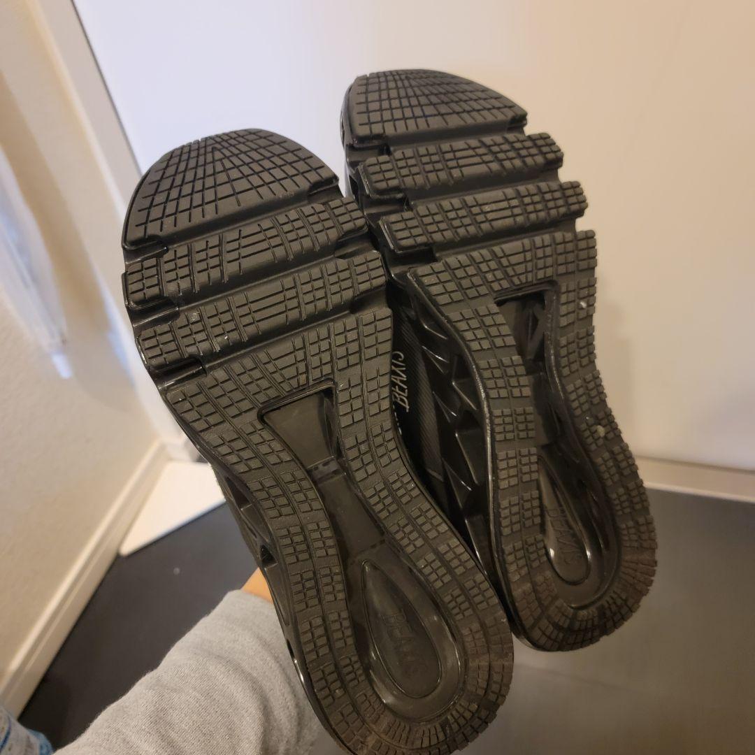 BEAXIS ブラック スリッポン バランスコアミュール