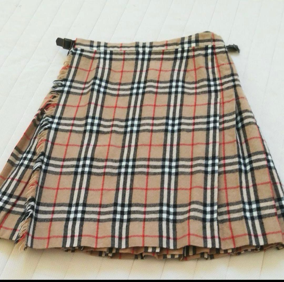 Burberrys正規品(バーバリー)　ウールプリーツスカート