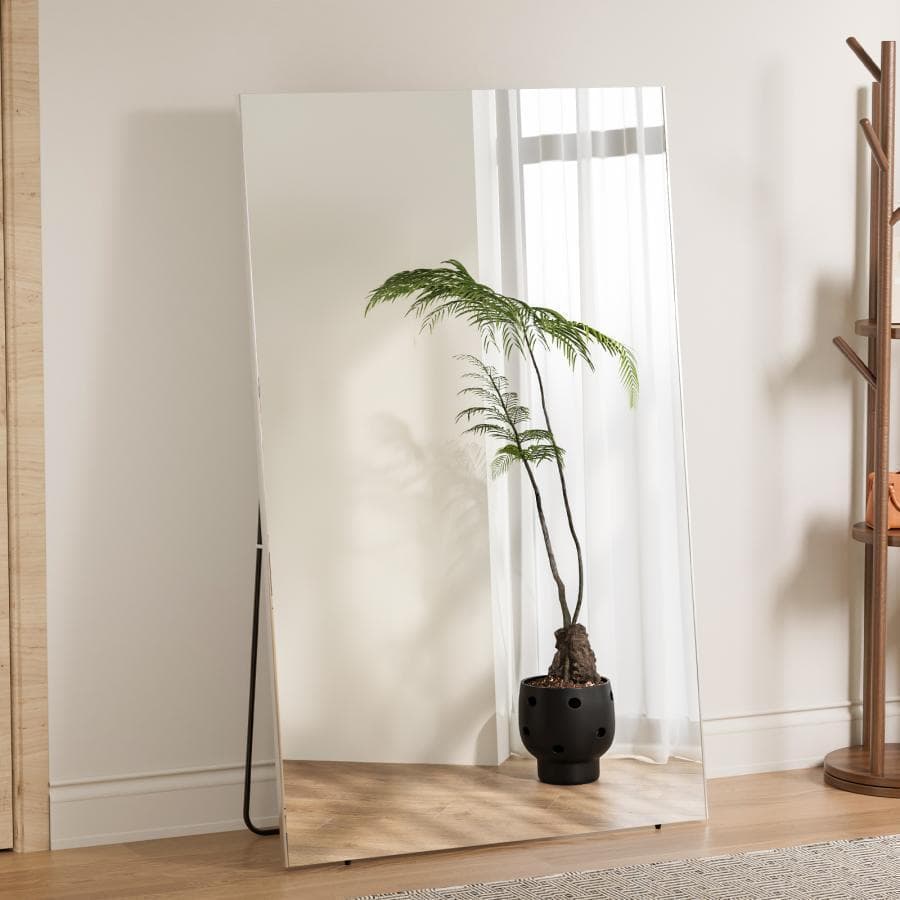 割れない鏡 フィルムミラー ダンス 160×100cm全身鏡 姿見 木 2732