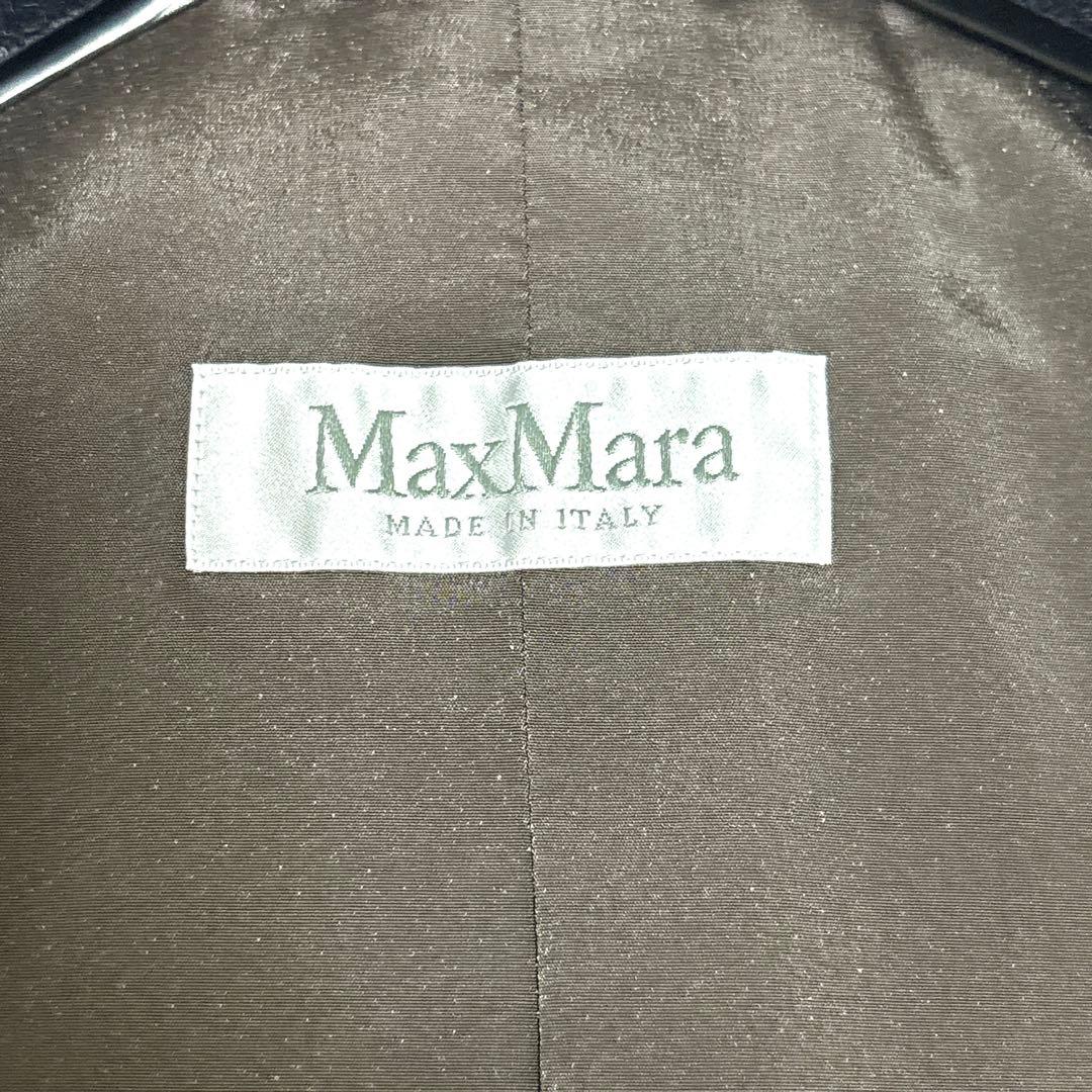 MAX MARA 高級 白タグ セットアップ スーツ フォーマル スカート 茶色