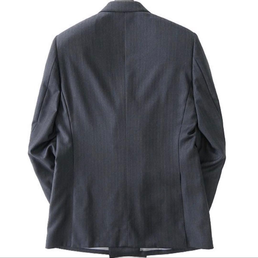 【新品】サヴィルロウ DORMEUIL ウール スーツ YA6 濃灰 紺