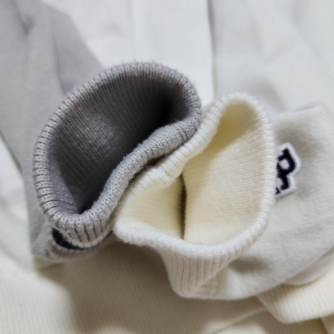 PEARLY GATES☆2023ストレッチ防風保温ボーダーツインニット1M白