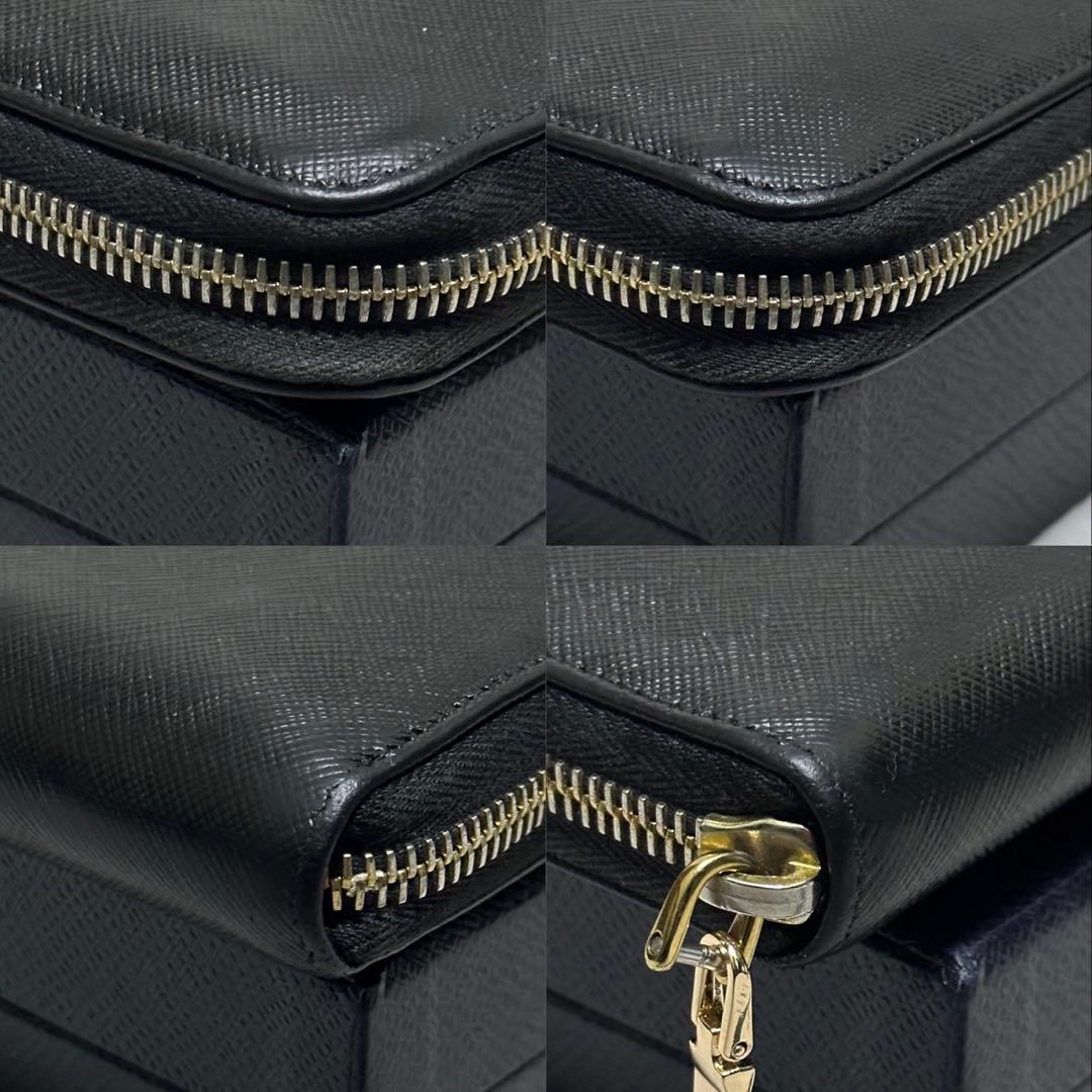 PRADA プラダ　長財布　ラウンドファスナー　三角ロゴ　サフィアーノレザー