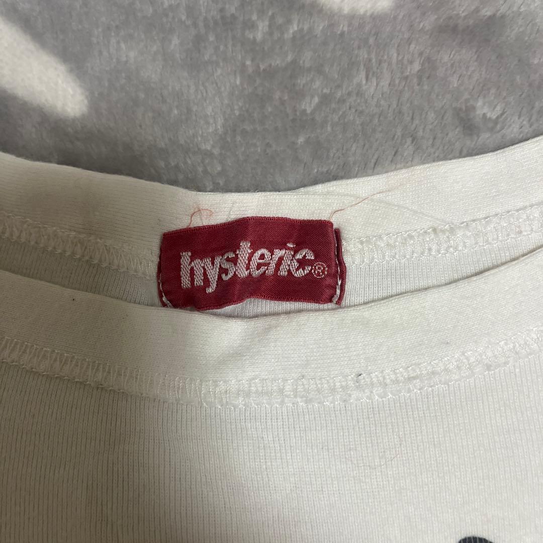 HYSTERIC GLAMOURバタフライプリント タンクトップ 白