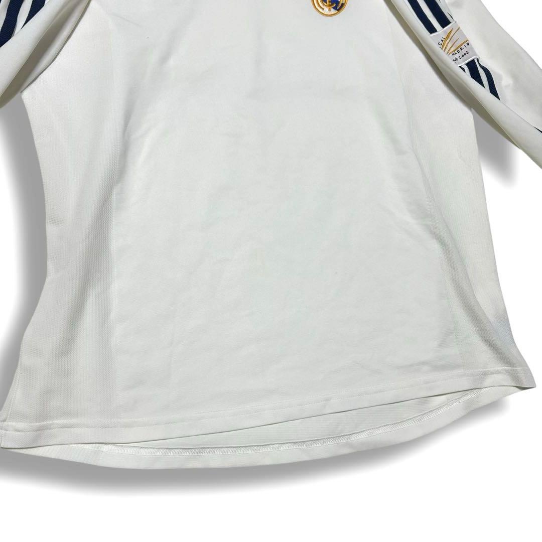 アディダス レアルマドリード 長袖 ユニフォーム ホワイト XL 刺繍