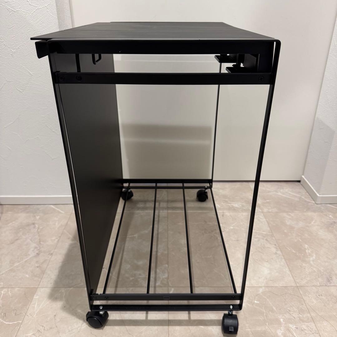 tower 分別ゴミ箱 ブラック キャスター蓋付き　山崎実業