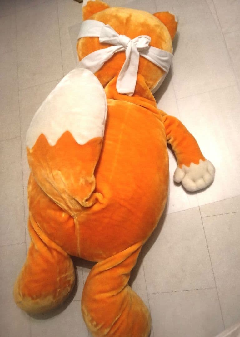 ★希少懸賞品 ◆どん兵衛 特大ぬいぐる《どうすんだ兵衛》 非売品 レトロ