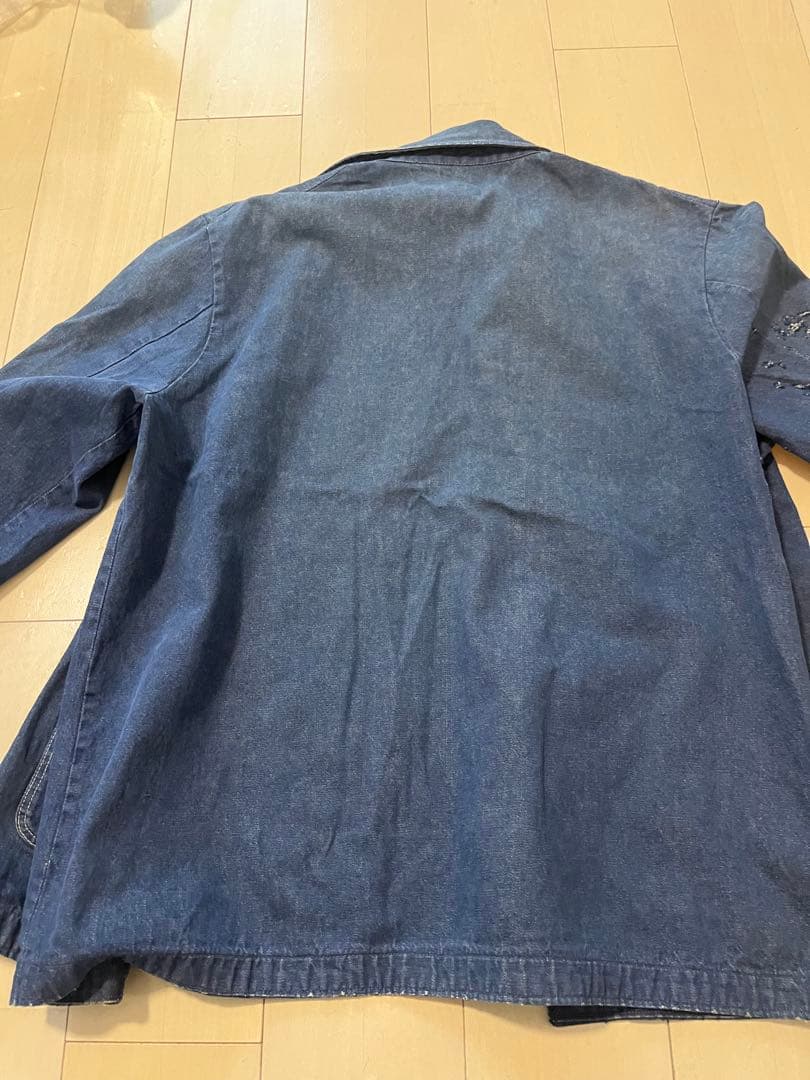 60s 70s デニム　カバーオール　ラングラー　濃紺