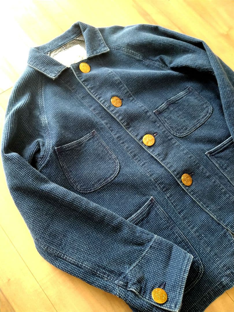 AOZORA BLUE HEAVEN 刺子 カバーオール ゴースローキャラバン