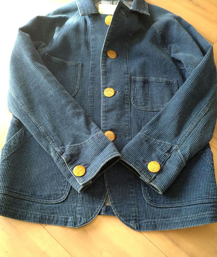 AOZORA BLUE HEAVEN 刺子 カバーオール ゴースローキャラバン