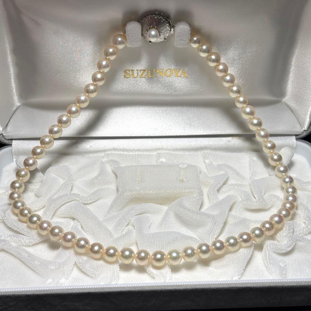 【テリ強】あこや真珠 7.0-7.5mm 42cm 33.1g アコヤ パール