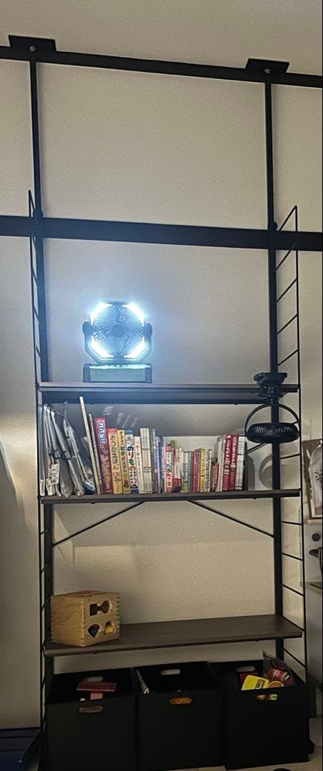 ニトリ　突っ張り壁面収納　Nポルダディープ2 ブラウン　　80cm