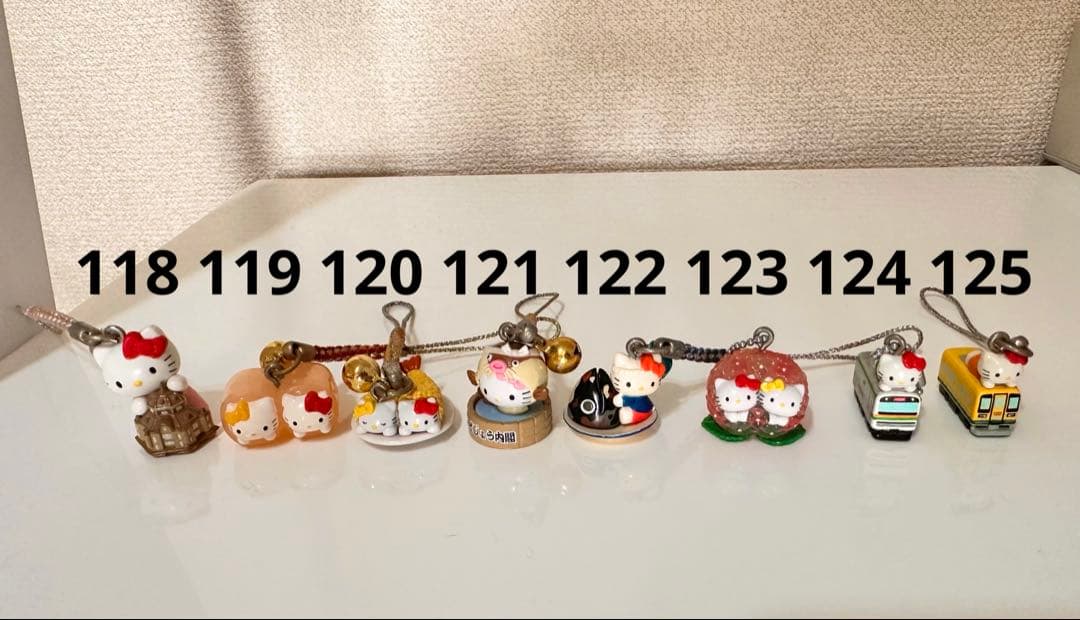 ご当地キティ キティ 根付ストラップ など 136個セット(バラ売り可)