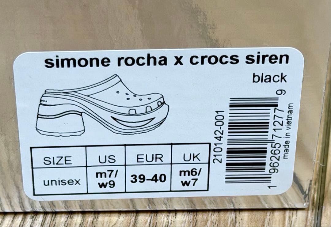 靴 simone rocha x crocs siren