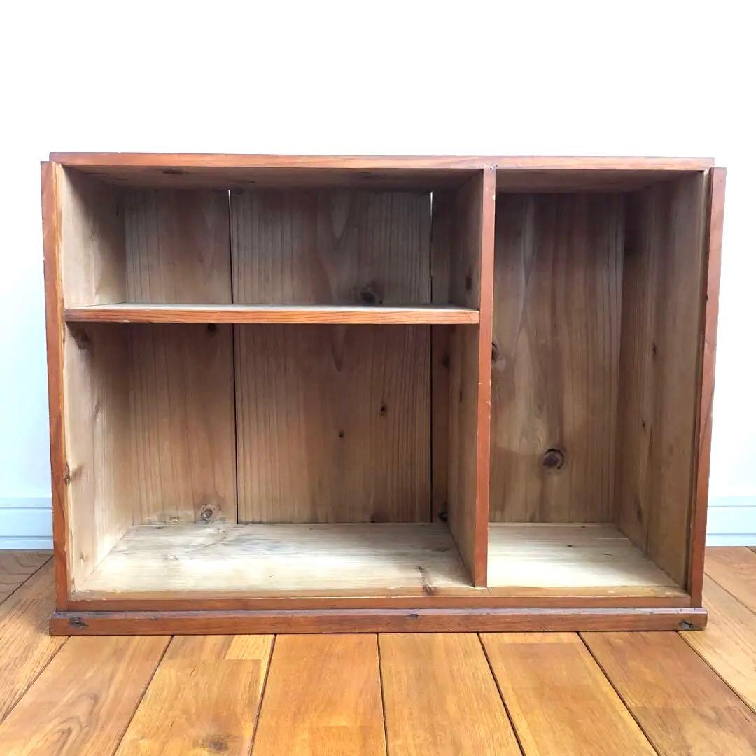 古家具　古道具　ガラス棚　ガラス戸　モールガラス　木枠