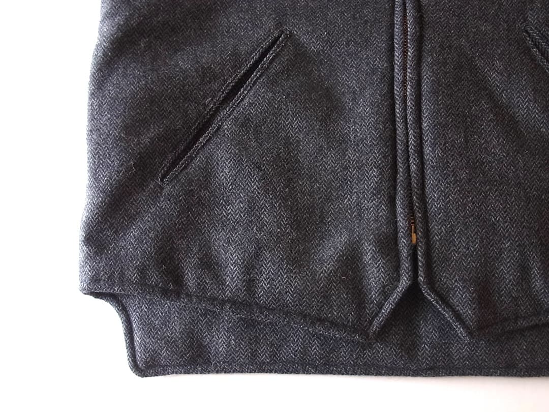 Post Overalls E-Z CRUZ VEST／ウールヘリンボーンベスト