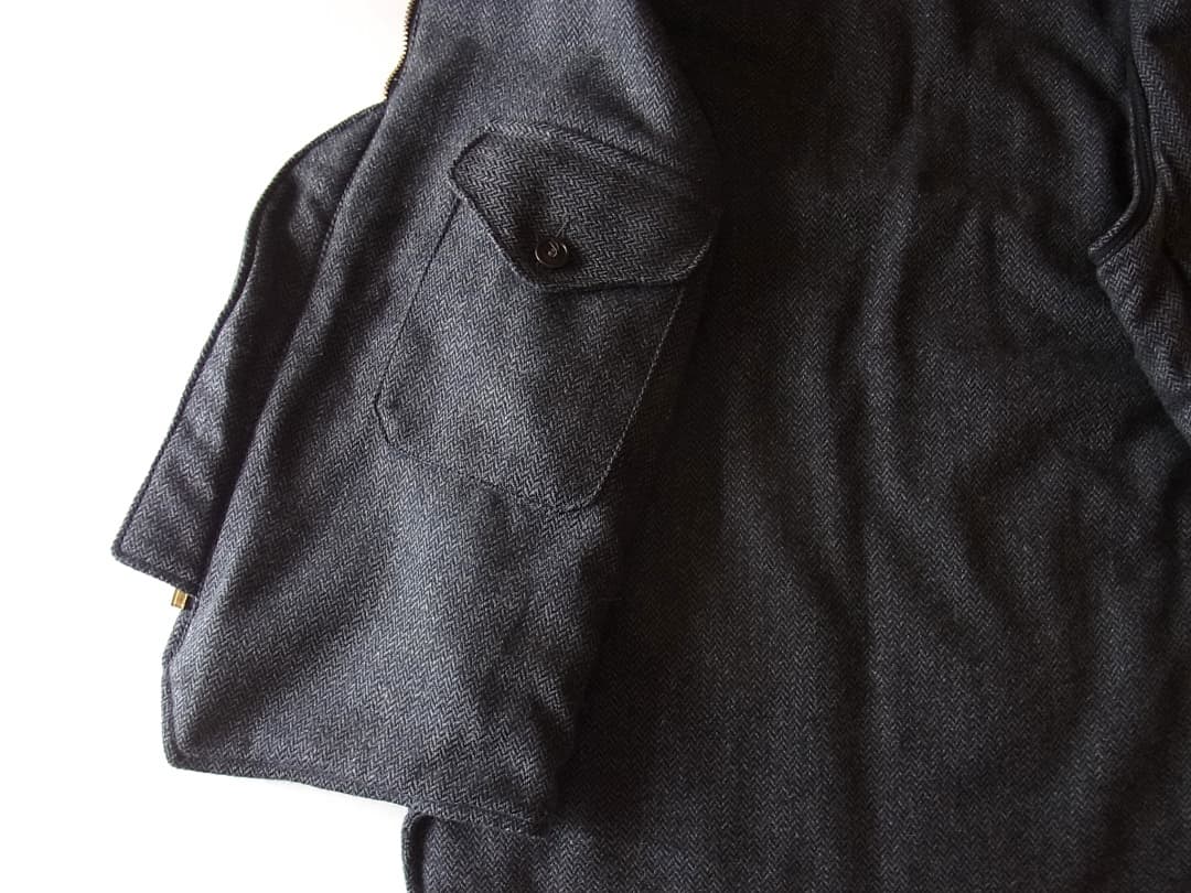 Post Overalls E-Z CRUZ VEST／ウールヘリンボーンベスト